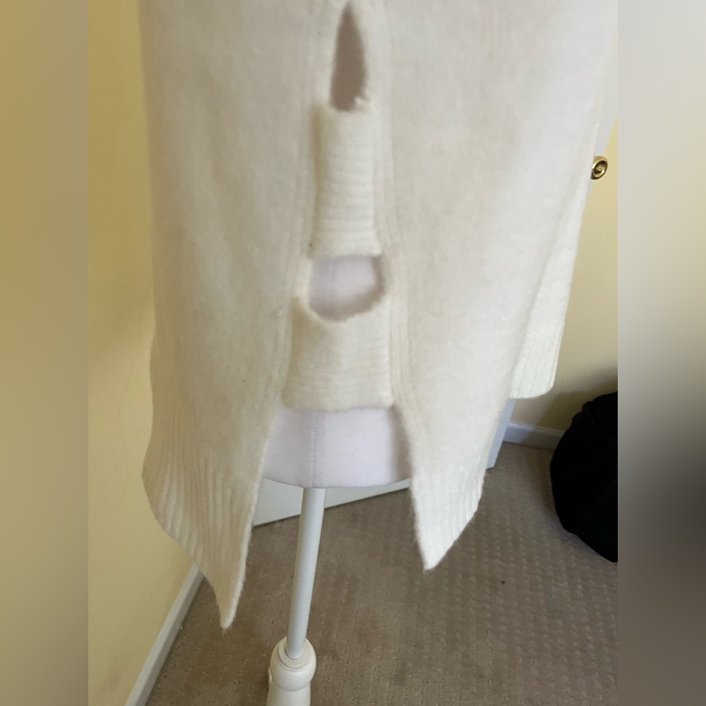 Bishop + Young White Cowl Neck Sweater - Picture 2 of 5
